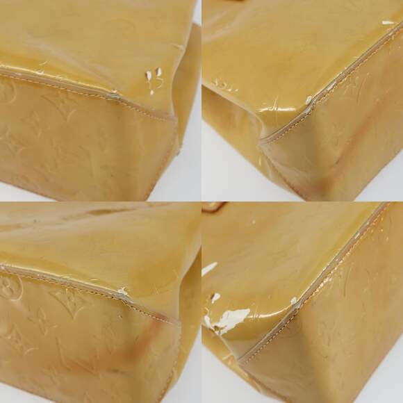 LOUIS VUITTON Monogram Vernis Reade PM Hand Bag Beige M91334 - Picture 10 of 12